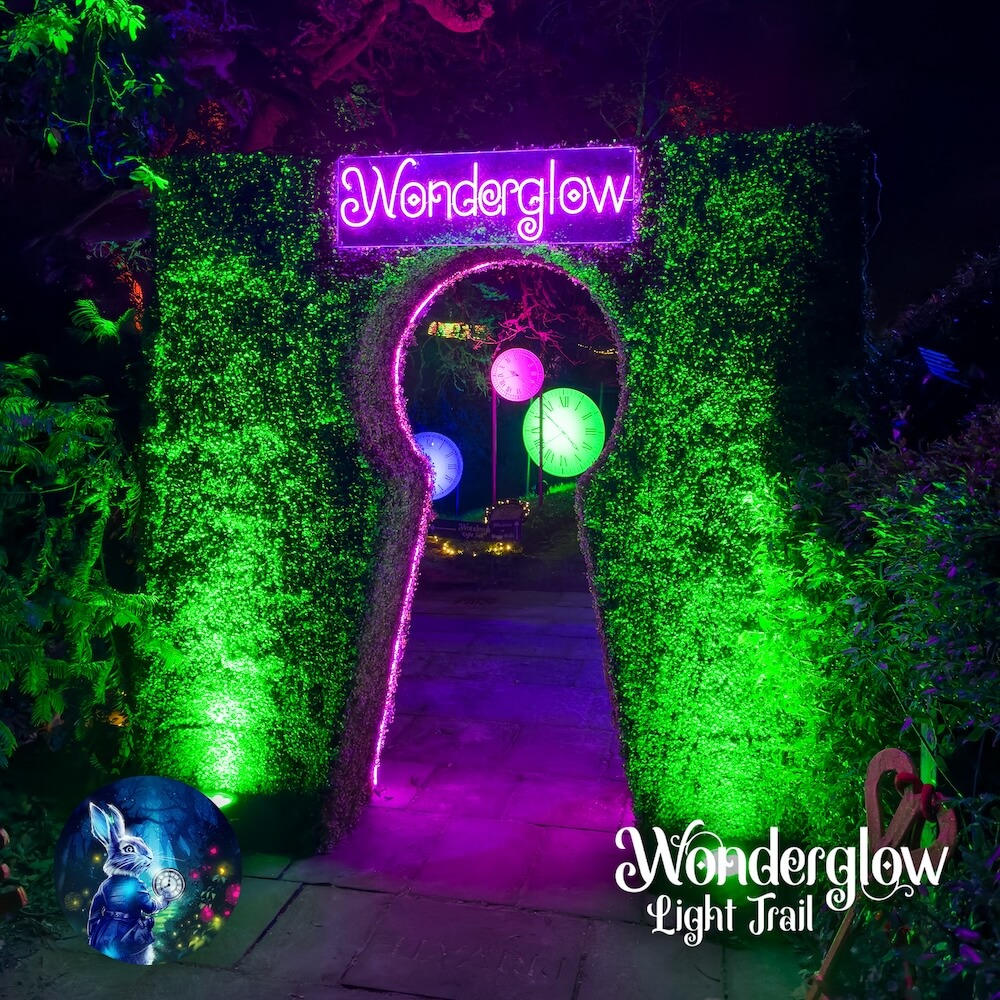 Entrance keyhole to Wonderglow Light Trail